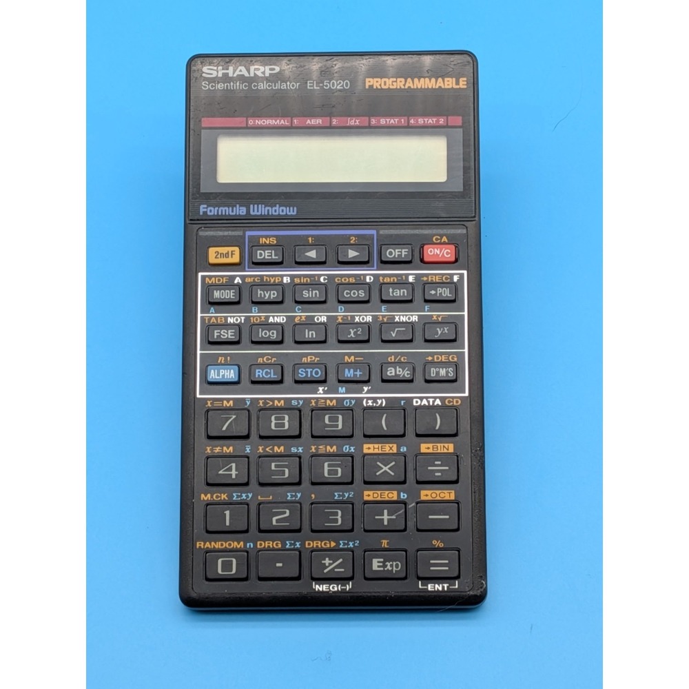 SHARP EL-5020 Scientific Calculator Programmable *Tested
